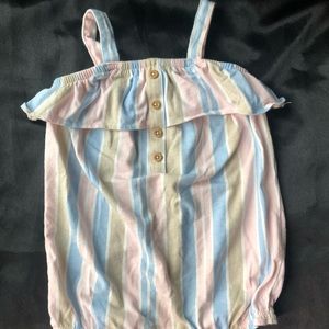 Carters Ruffled Tank Top Romper